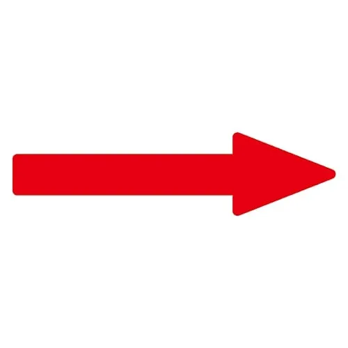 61-3408-72　Direction Indication Sticker For Identifying Tube -> (Red) Arrow Sticker 81　193581