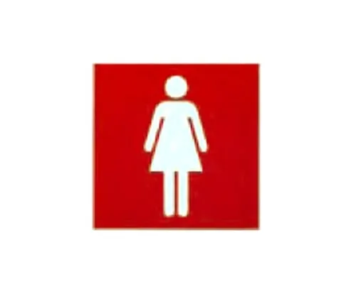 61-7399-54　Character Seal Woman Mark 152mm Square　CL1520-2