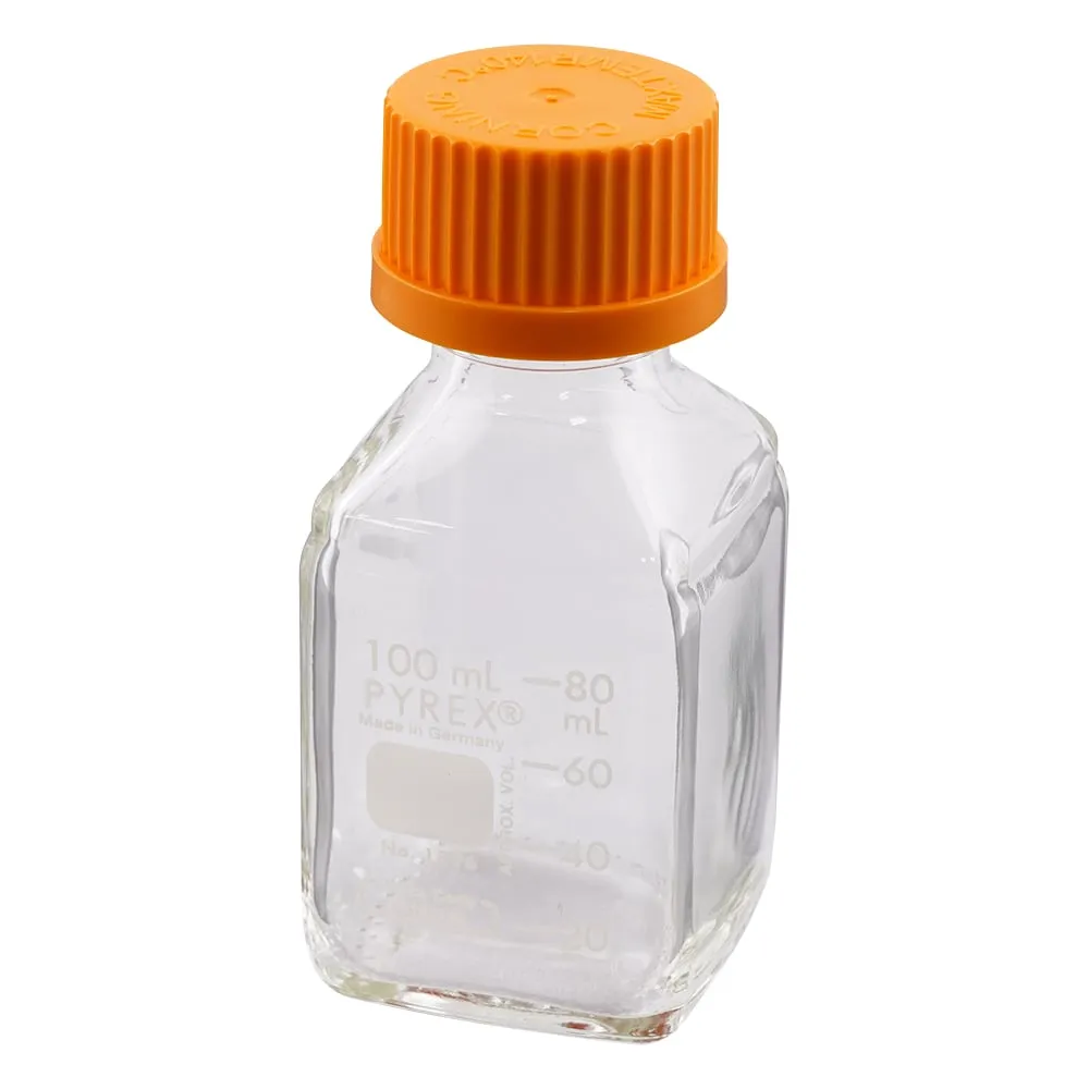 2-1956-01　Medium Bottle Square (PYREX(R)) 100mL　1396-100