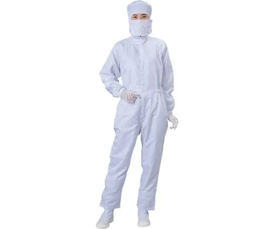 61-3230-88　Clean Room Coverall White M Size　BSC-12021-W-M