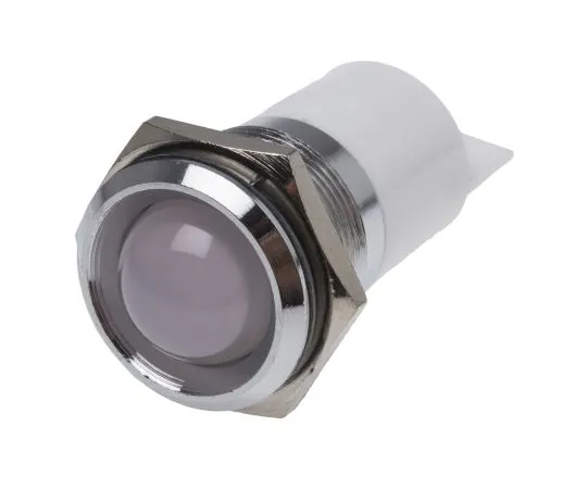 63-4586-80　RS PRO White Indicator, 24 V ac/dc, 22mm Mounting Hole Size, Solder Tab Termination　209-541