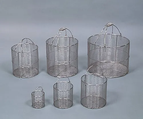 61-3521-13　SS100 Round Cleaning Basket 100φ x 100(H)　SS100