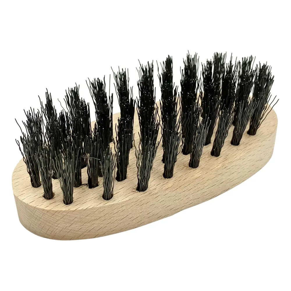 6-8135-05　Wire Brush Oval Type Black Hair 0.3 Length 25　086-12206