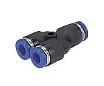 61-7639-96　Stainless Steel (SUS304) Fitting Union Y φ4　PY4SUS
