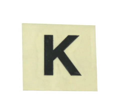 61-7398-02　Character Seal Black K 15mm　CL15B-K