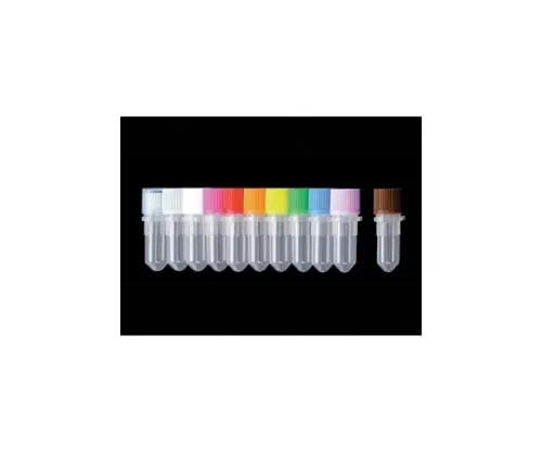 61-4682-67　0.5mL Conical Bottom Screw Cap Tube Cap with O-Ring 6 Color Assort　SCT-050-A-S