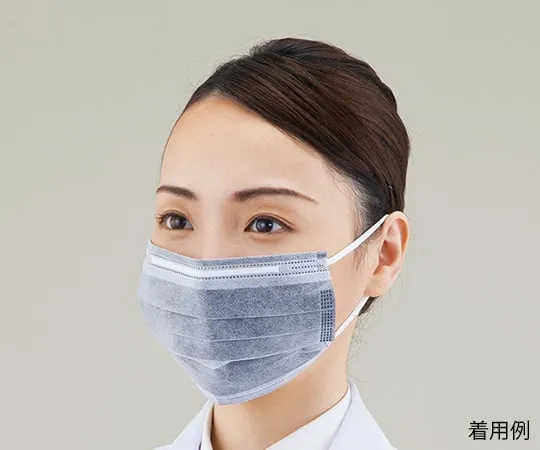 4-1302-01　Activated Carbon Mask, ear hook 1pc/bag x 50, bag Included　-