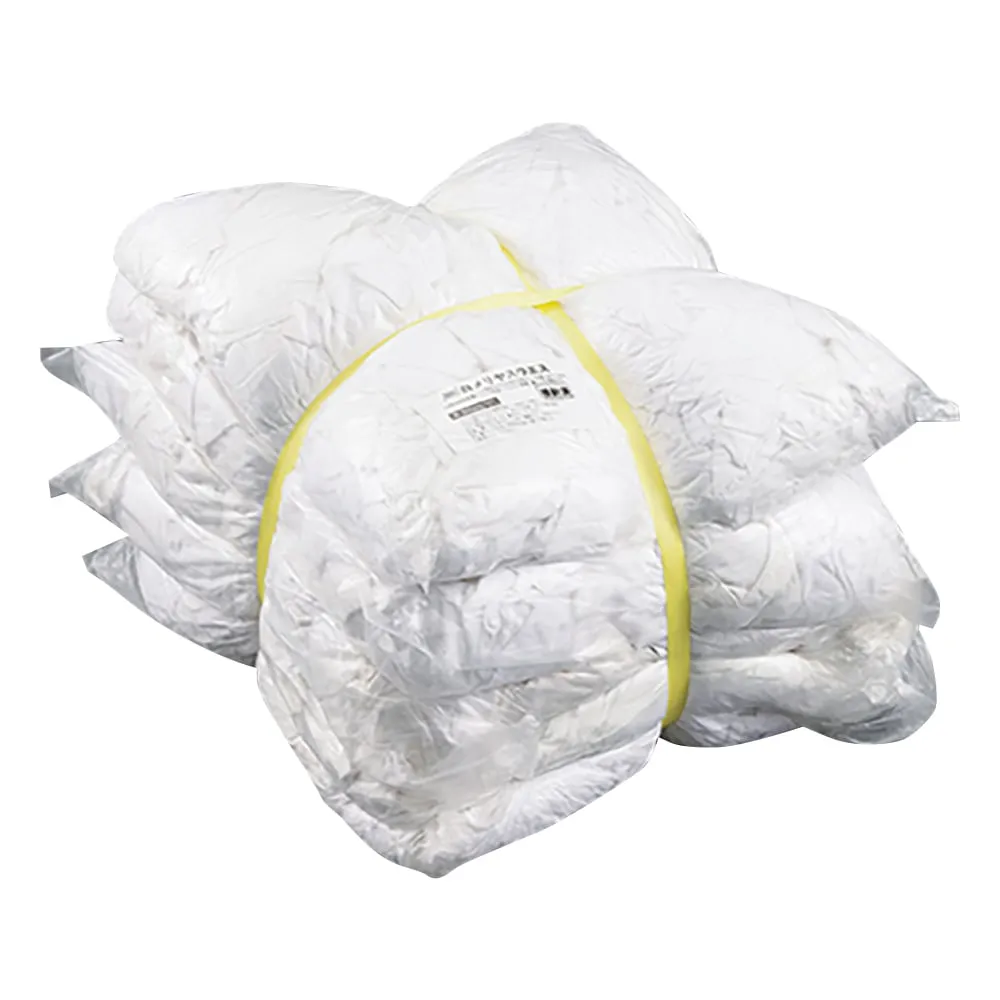 3-1815-11　Knitted Waste Cloth White 1 Set (2kg x 5 bags)　W0220