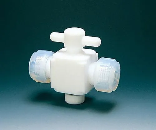 61-3528-24　Fluorocarbon Resin Two-Way Valve Connection 6φ　NR0028-01