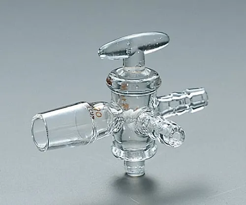 61-0047-69　TS Exhaust Pipe with Three-Way Glass Cock with Semi Micro Sliding I Type (Right Branch) 15/20　CL0412-01-10