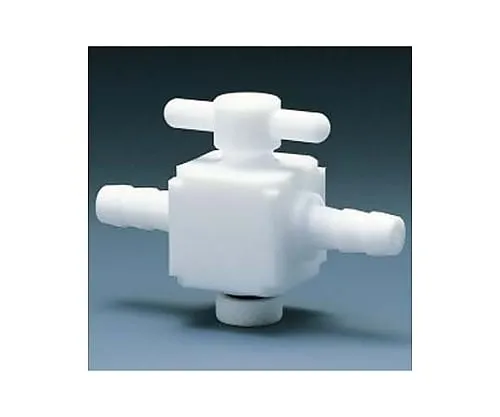 61-3537-46　Fluorocarbon Resin Two-Way Valve Hose Port Type 6φ　NR1400-01