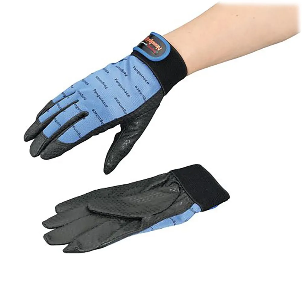 3-080-01　Grip Gloves Non-Slip Liner(R) Blue M　PA-9242