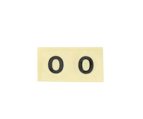 61-7397-22　Character Seal 0 Black 10mm　CL10B-0