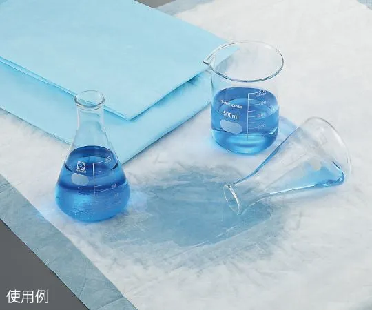 3-604-01　Water Absorption Sheet Water Absorption Capacity 550mL 10 Pieces x 15 Bags　56616-020