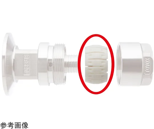 65-5699-65　Hose Joint TOYOCONNECTOR TC3-F/TC3-CS Type Sleeve Set with Replacement Packing Compatible Hose Inner Diameter 15 mm, 10 pcs　TC3-F15-RSS