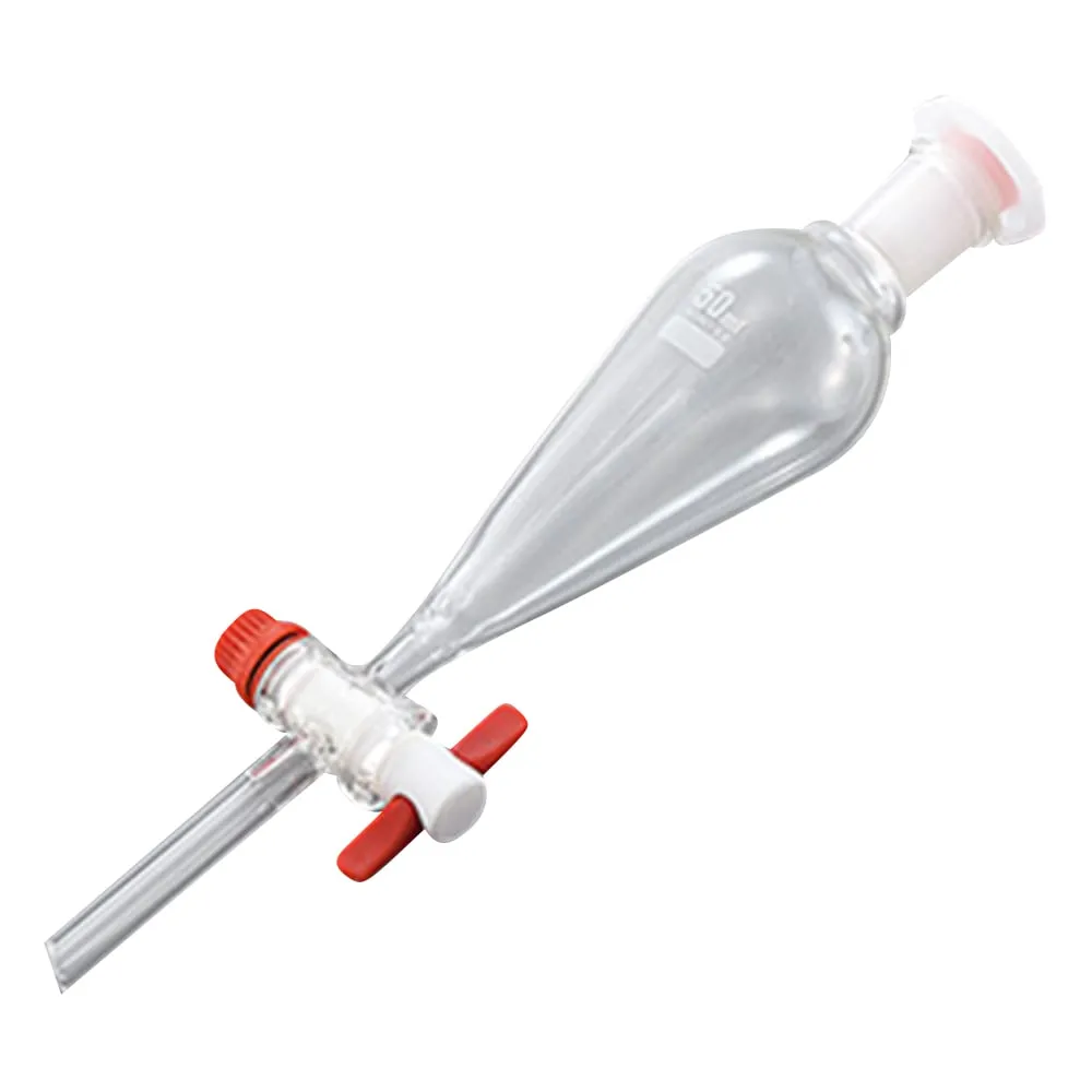 3-6456-01　Separatory Funnel with Resin Plug 50mL