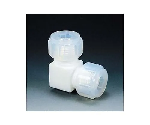 61-3528-76　Fluorocarbon Resin Connection Joint L-Type 6φ　NR0046-01