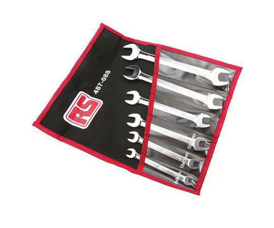 63-4633-49　RS PRO 6 Piece Chrome Vanadium Steel Spanner Set　487-088