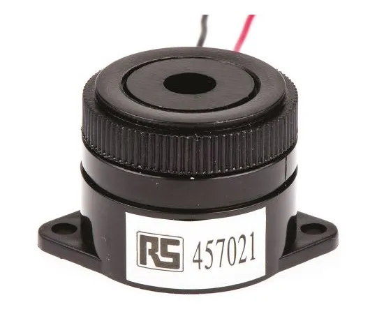 63-4627-48　RS PRO 95dB, Panel Mount Continuous Internal Piezo Buzzer　457-021