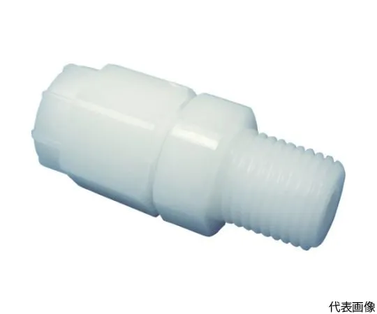 62-2495-10　FU Connector (Half Straight, Polypropylene, WHITE, 1766-10)　FHS1216R12PP