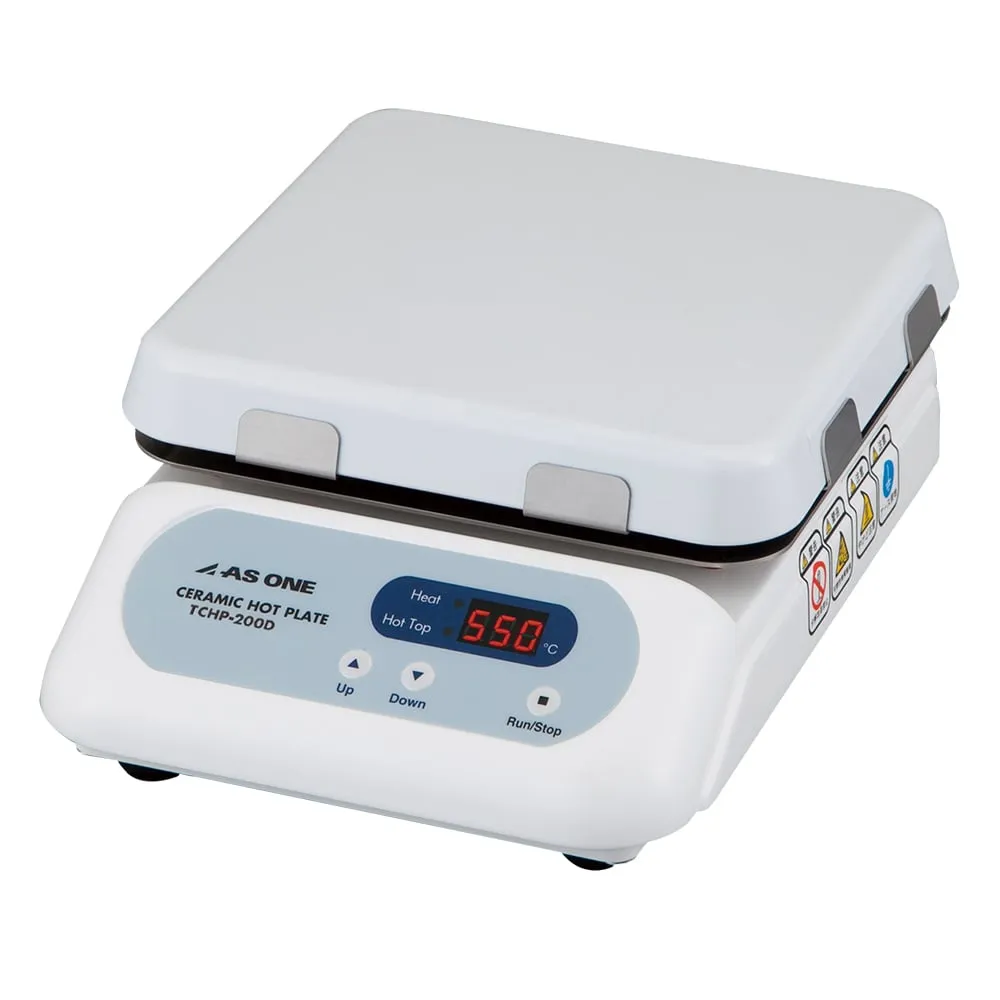 4-2088-01-22　Ceramic Hot Plate Digital Type 550°C with Pre-shipment Inspection Document　TCHP-200D