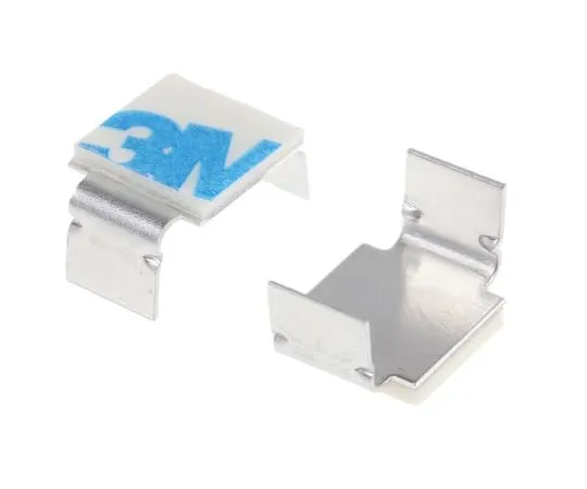 63-4631-58　RS PRO Cable Clip Natural Self Adhesive Aluminium Open Arm Clip　475-154
