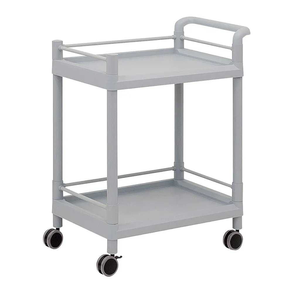 3-6496-03　Mobile Storage Cart (Guard Frame, with Handle) 2 Stages 705 x 447 x 887　MSO21G
