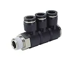 61-7633-25　Tube Fitting Triple Universal Elbow R1/8 Clean Package　PHT6-01-C