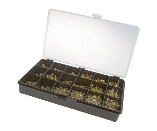 63-4138-62　RS Brass 2061 Piece Slot Drive Screw/Bolt, Nut & Washer Kit　100-282