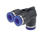 61-7640-03　Corrosion Resistance Equivalent To Stainless Steel (SUS303) Fitting Union A φ4　SPAU4