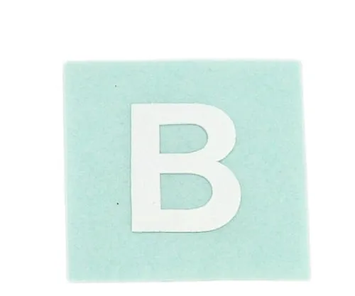 61-7397-43　Character Seal B White 15mm　CL15W-B