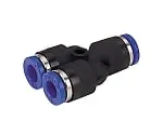 61-7642-24　Corrosion Resistance Equivalent To Stainless Steel (SUS303) Fitting Union Y φ4　SPY4