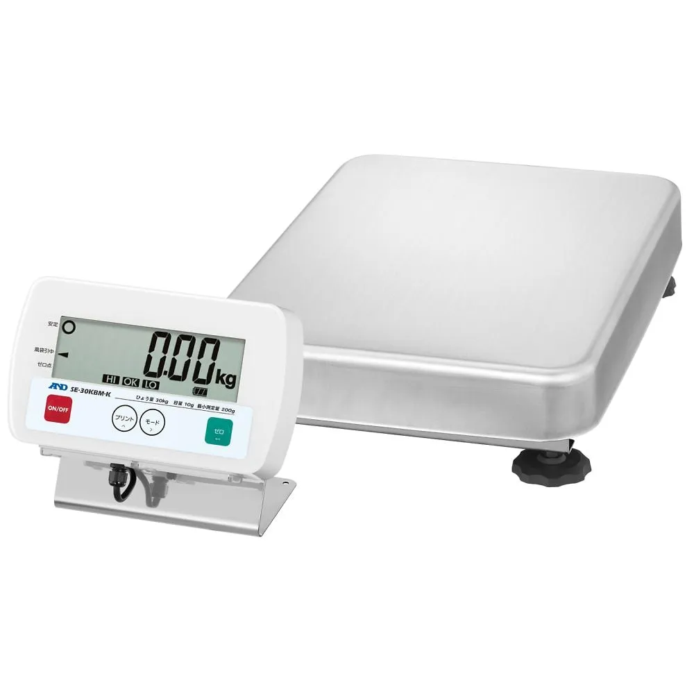 61-4678-51　Dustproof, Waterproof Digital Platform Scale with Test SE-30KBM-K　SE-30KBM-K