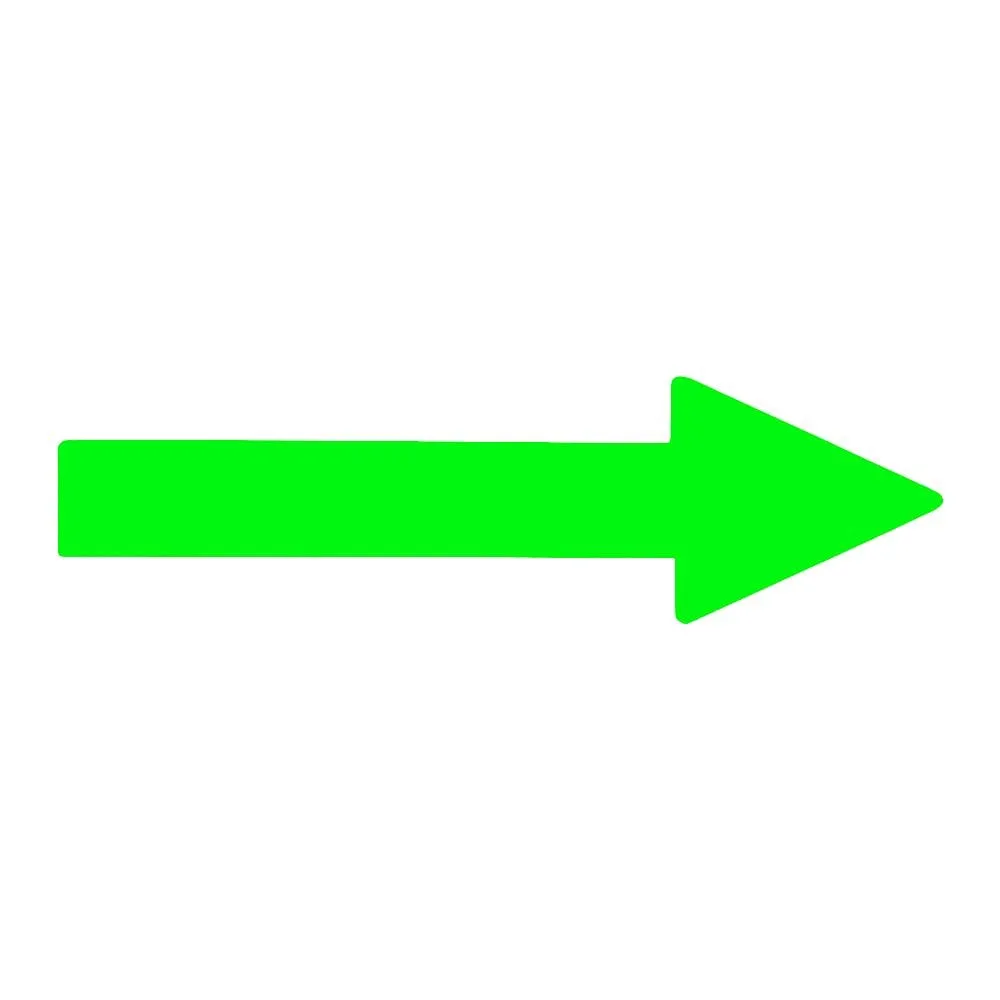61-3408-56　Direction Indication Sticker For Identifying Tube -> (Fluorescent Green) Arrow Sticker 19　193119