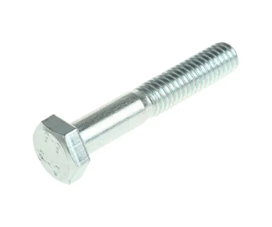 63-4599-21　Clear Passivated, Zinc Steel Hex Bolt, M6 x 35mm　279-543