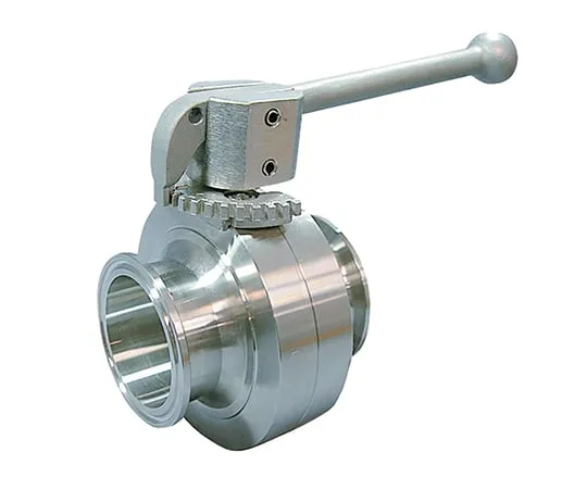 3-8337-01　Sanitary Butterfly Valve (Stainless Steel SUS304) 1S　CBS-S1-1S