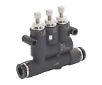 61-7666-15　Speed Controller with Cushion Function Union Straight φ4　BJSU4