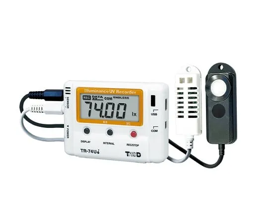1-1879-01-20　Ultraviolet Ray/Illuminance/Temperature and Humidity Data Logger with Calibration Certificate　TR-74Ui