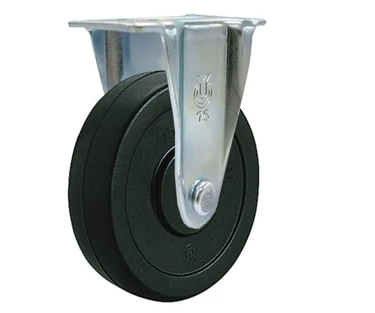 3-9498-01　Fixed caster plate type Light Weight  (Material:Rubber)(Model No.SR-50RH)(Product code:63001)　SR-50RH