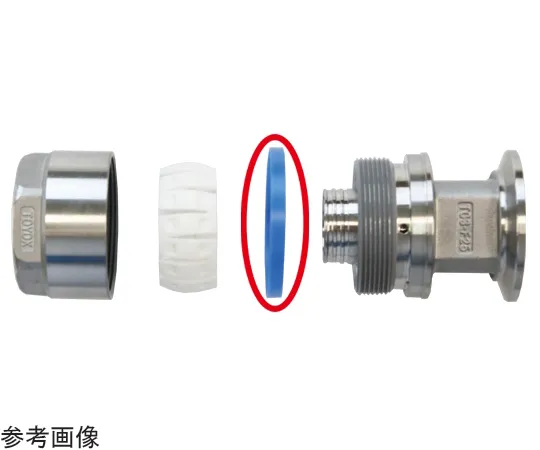 65-0842-54　［Discontinued］Connector TC3-F Model Replacement Plastic Ring Blue Applicable Hose 15 mm　TC3-F15-POBL