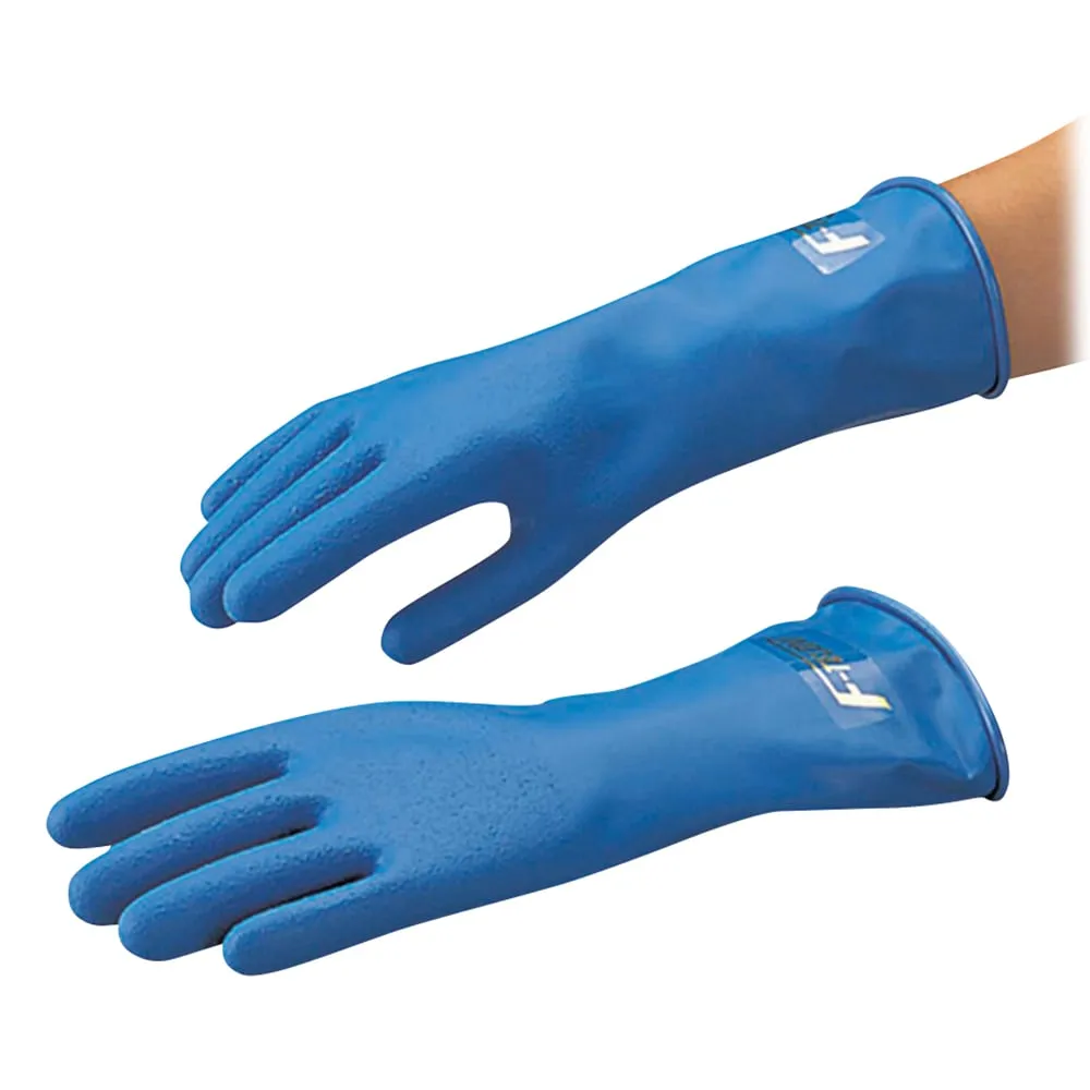 6-928-01　F-TELON Gloves (Strong Acid (Hydrofluoric Acid, Aqua Regia, etc.) Resistant Gloves) For Men Short A-22 1 Pair