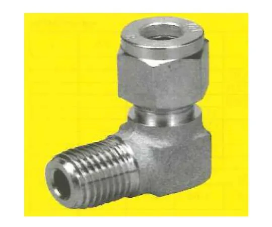 62-7088-72　PTFE Electroless Coated Stainless Steel SUS316 USL Elbow Union (Millimeters) 3φ x PT 1/4 with 5 pieces 00N-059-01　00N-059-01