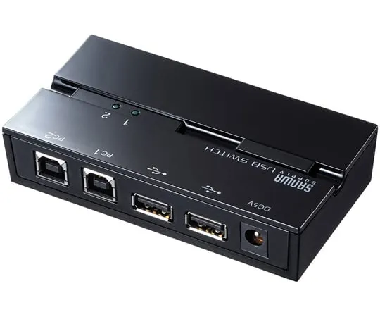 67-9328-15　USB2.0 Manual Switch with Magnet (With Hub, 2 Circuits)　SW-US22HMG