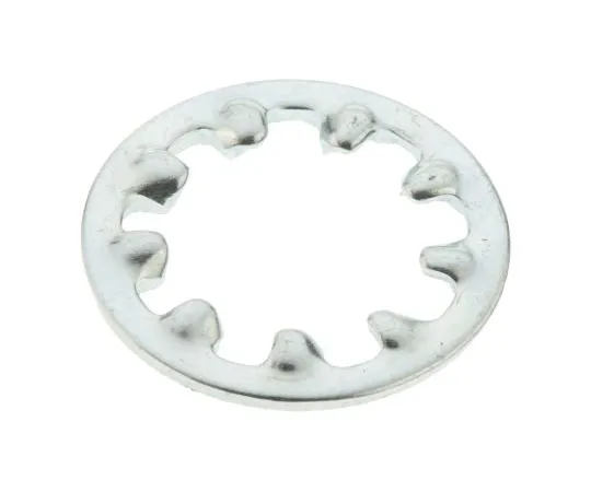 63-4640-58　Bright Zinc Plated Steel Internal Tooth Shakeproof Washer, M10　530-135