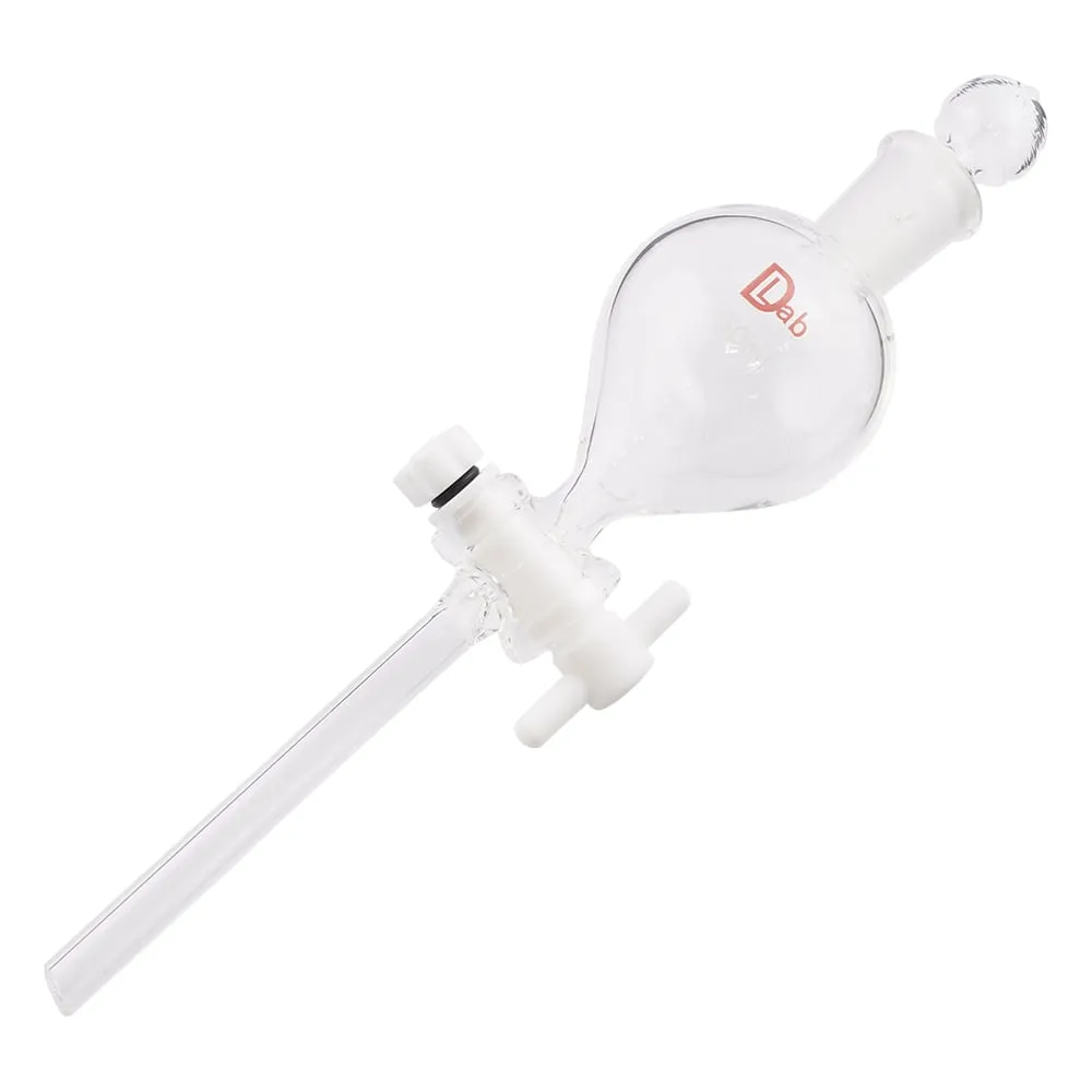 2-9602-01　Separatory Funnel Sphere Type with PTFE Cock 50mL