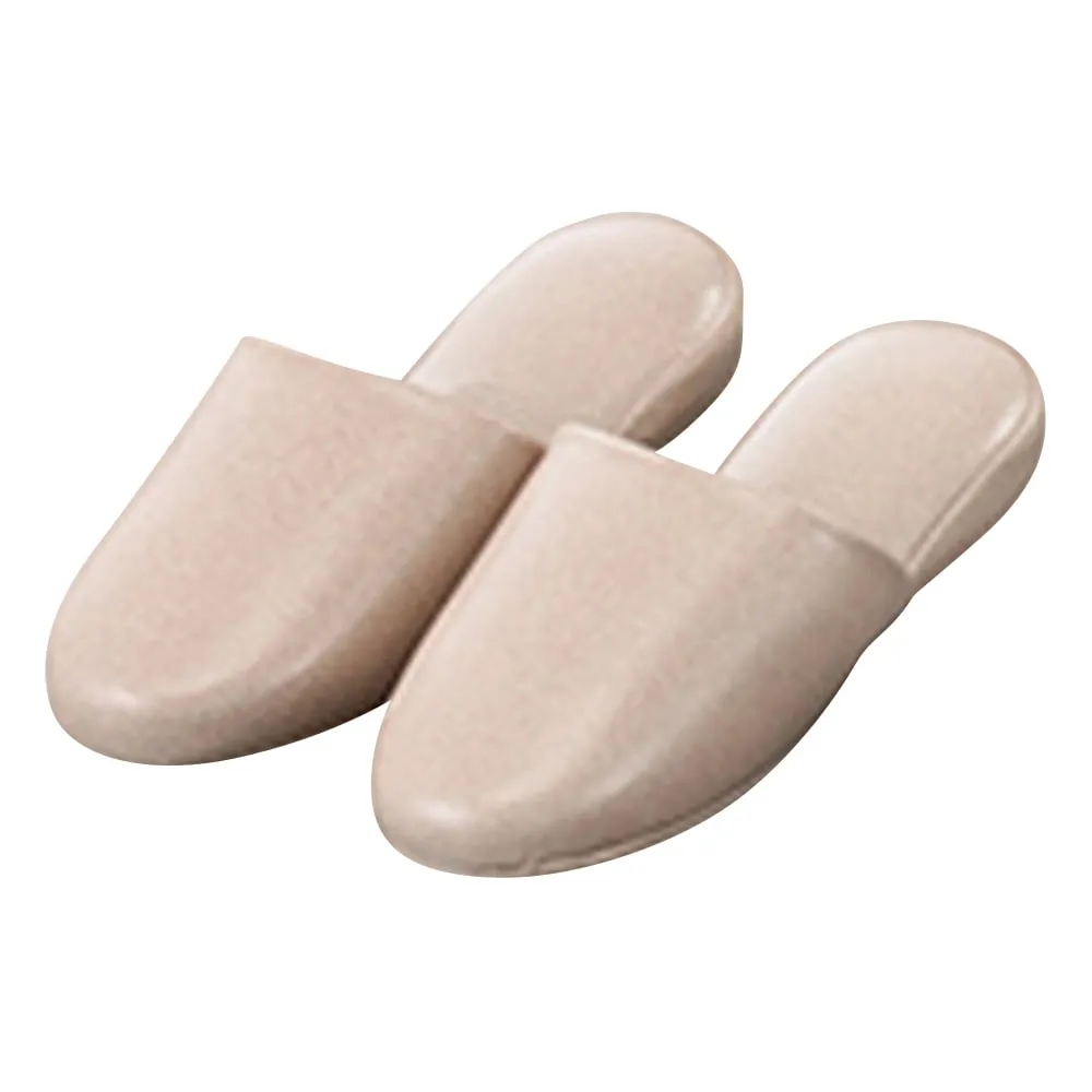3-5565-01　Antibacterial Vinyl Slippers Beige　348551