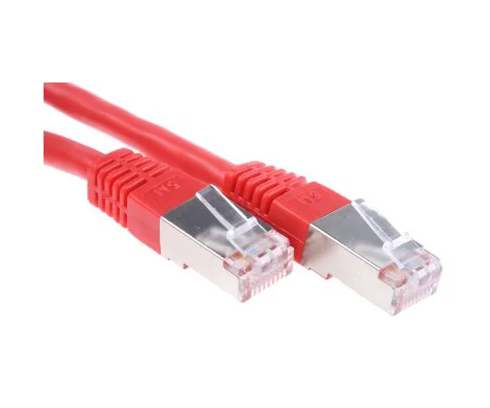 63-4617-01　RS PRO Red Cat6 Cable, S/FTP, Male RJ45/Male RJ45, Terminated, 5m　411-481