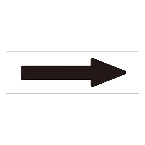61-3408-47　Direction Indication Sticker For Identifying Tube -> (Black) Arrow Sticker 01　194001