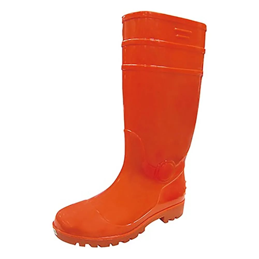 3-8454-01　Oil Resistant Safety Boots With Toe Box SEFUMATE SAVER Orange 24.5cm　8894