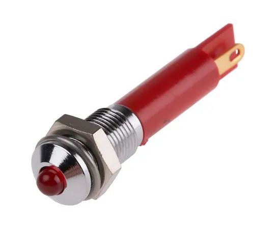 63-4585-48　RS PRO Red Indicator, 12 V dc, 6mm Mounting Hole Size, Solder Tab Termination　205-173